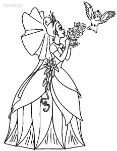 Tiana Disney Princess Coloring Pages