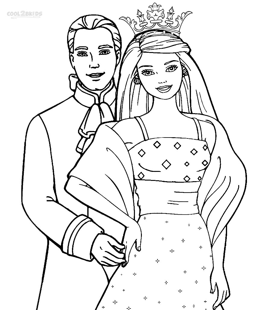 barbie princess coloring pages games