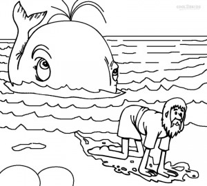 Jonah and the Whale Kids Coloring Pages