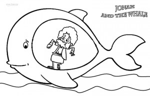 Jonah and the Whale in the Bible Coloring Pages