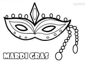 Mardi Gras Beads Coloring Pages