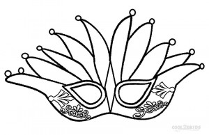 Mardi Gras Crown Coloring Pages