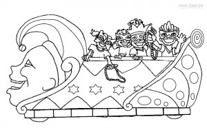 Mardi Gras Parade Coloring Pages