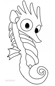 Mister Seahorse Coloring Page