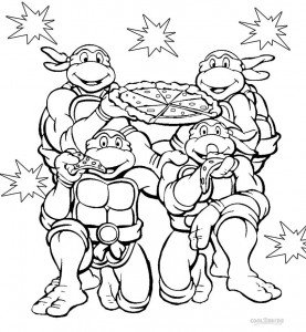 Tmnt Nickelodeon Coloring Pages