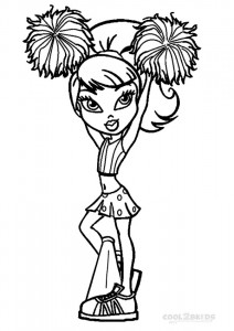 Bratz Cheerleading Coloring Pages