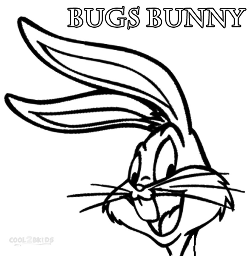 Bunny Face Coloring Page