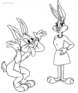 Bugs Bunny Girlfriend Coloring Pages