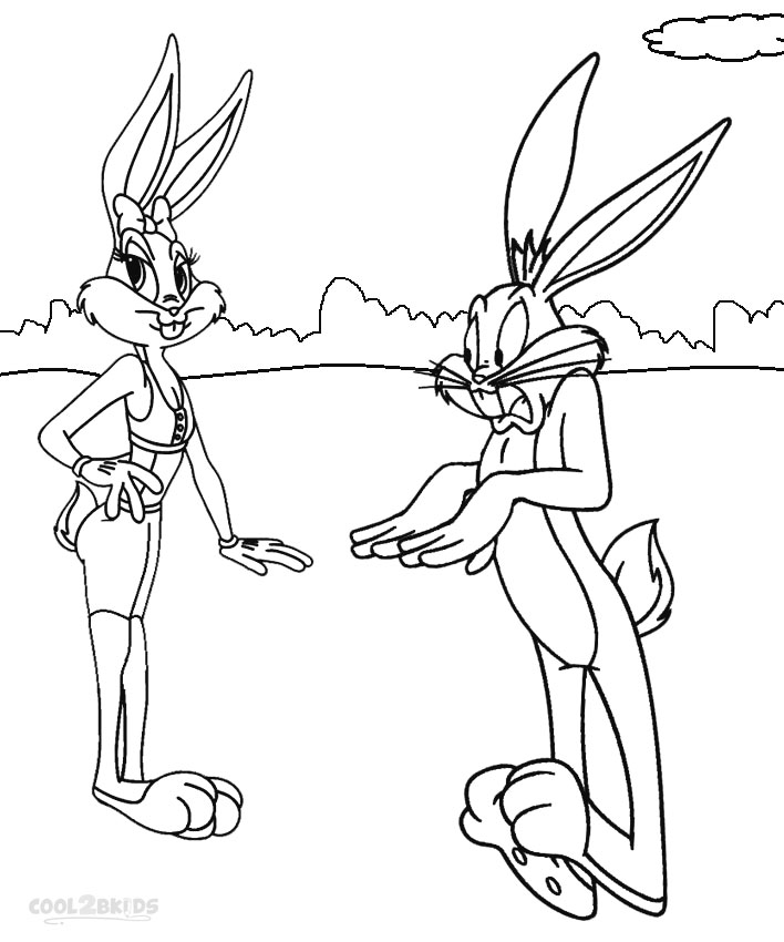 printable bugs bunny coloring pages for kids