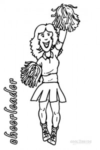 Cheerleader Coloring Pages