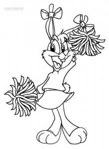 Cheerleading Coloring Pages Free