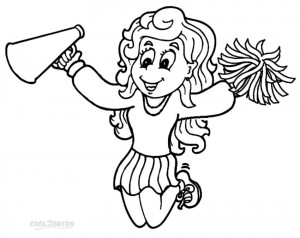 Cheerleading Coloring Pages to Print