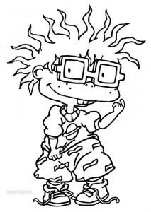 Chuckie Rugrats Coloring Pages