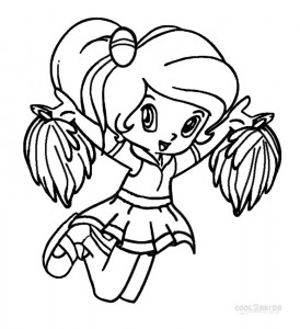 Free Printable Cheerleading Coloring Pages