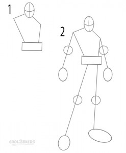 How to Draw Deadpool Step 1