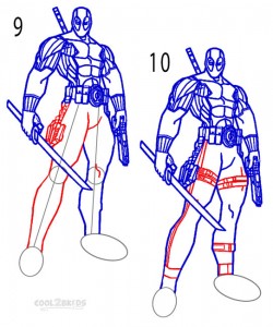 How to Draw Deadpool Step 5