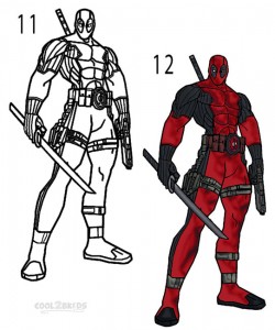 How to Draw Deadpool Step 6