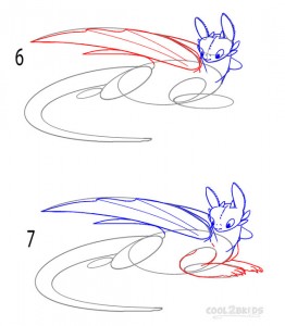 How to Draw Toothless Step 3