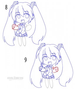 How to Draw a Chibi Step 4