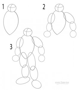 How to Draw a Ninja Turtle Step 1