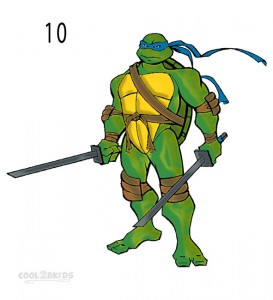 How to Draw a Ninja Turtle Step 5