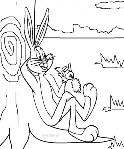 Looney Tunes Bugs Bunny Coloring Pages