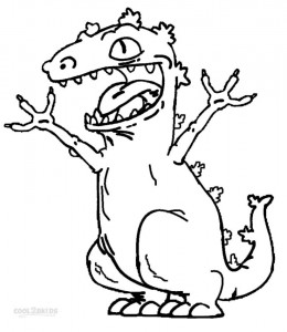 Reptar Rugrats Coloring Pages