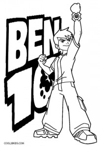 printable ben ten coloring pages for kids