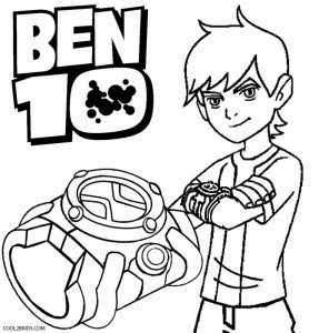 printable ben ten coloring pages for kids