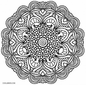 Printable Kaleidoscope Coloring Pages For Kids