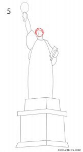 How to Draw the Statue of Liberty Step 5