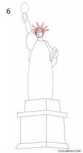 How to Draw the Statue of Liberty Step 6