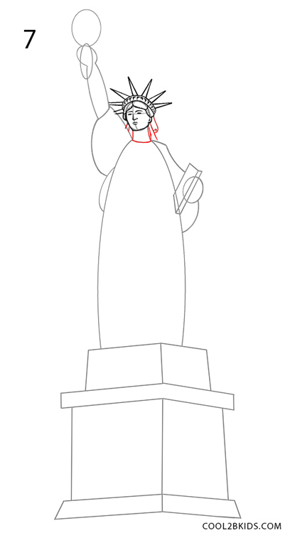 How to Draw the Statue of Liberty (Step by Step Pictures)