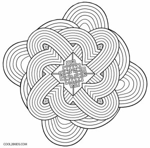 Kaleidoscope Coloring Pages free Printable
