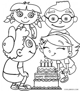 Little Einstein Birthday Coloring Pages