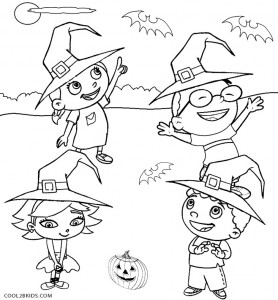 Little Einstein Halloween Coloring Pages