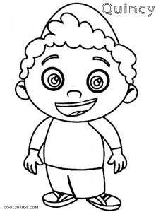 Little Einstein Quincy Coloring Pages