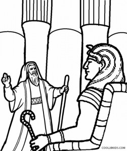 Moses and Pharaoh Coloring Pages