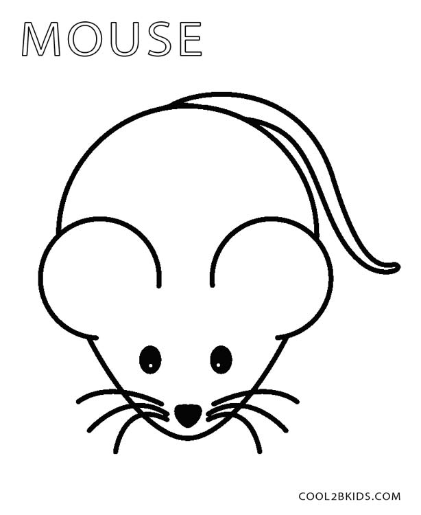 Mouse Coloring Pages Preschool