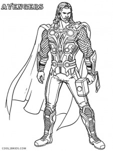 Avengers Thor Coloring Pages