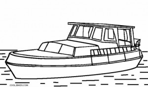 Boat Coloring Page