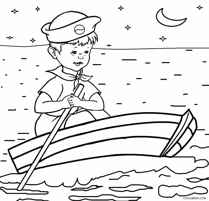 Coloring Pages Boat 6