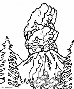 Hawaii Volcano Coloring Pages