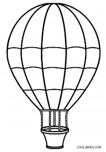Hot Air Balloon Coloring Pages free Printable