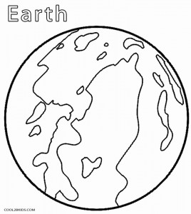 Planet Earth Coloring Page