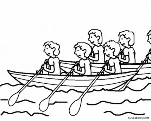 Racing Boat Coloring Pages