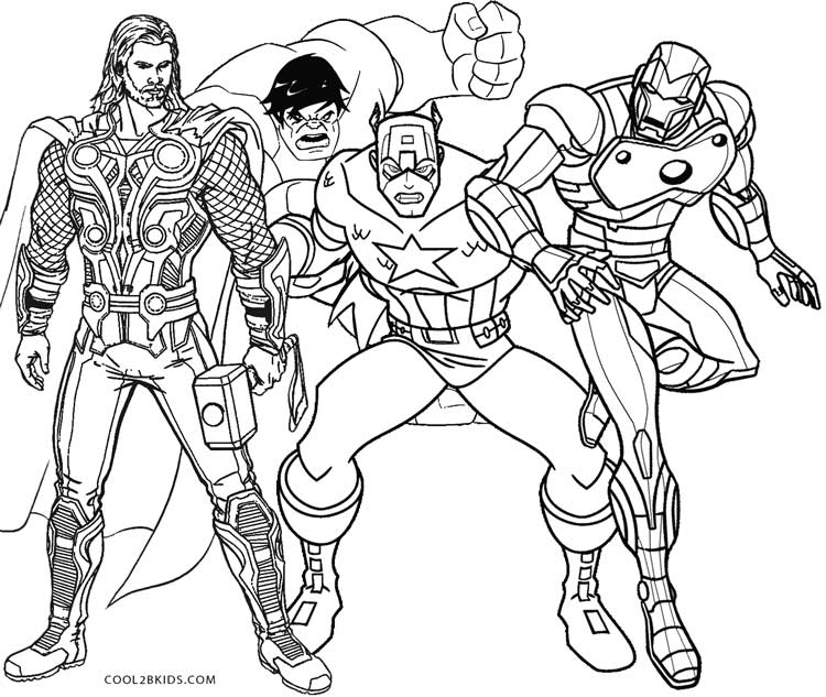 Download Printable Thor Coloring Pages For Kids
