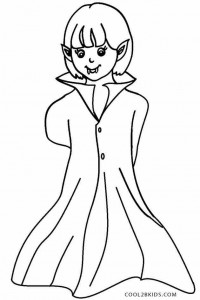 Vampire Coloring Pages for Kids