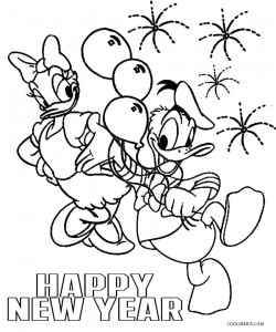 Disney New Years Coloring Pages