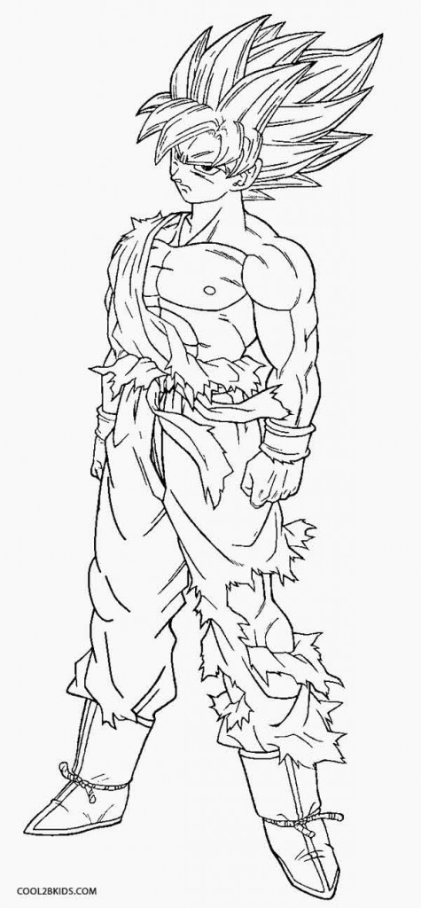 Printable Goku Coloring Pages For Kids Printable Goku Coloring Pages For Kids